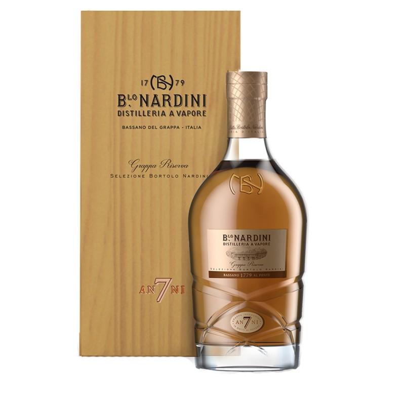 Grappa Riserva 7 anni Selezione Bortolo Nardini [0.70 lt, Astuccio in Legno] - Nardini