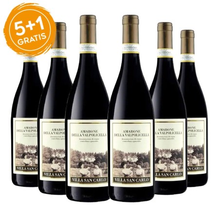 Amarone della Valpolicella Classico DOCG 2012 - Villa San Carlo [5+1 gratis]