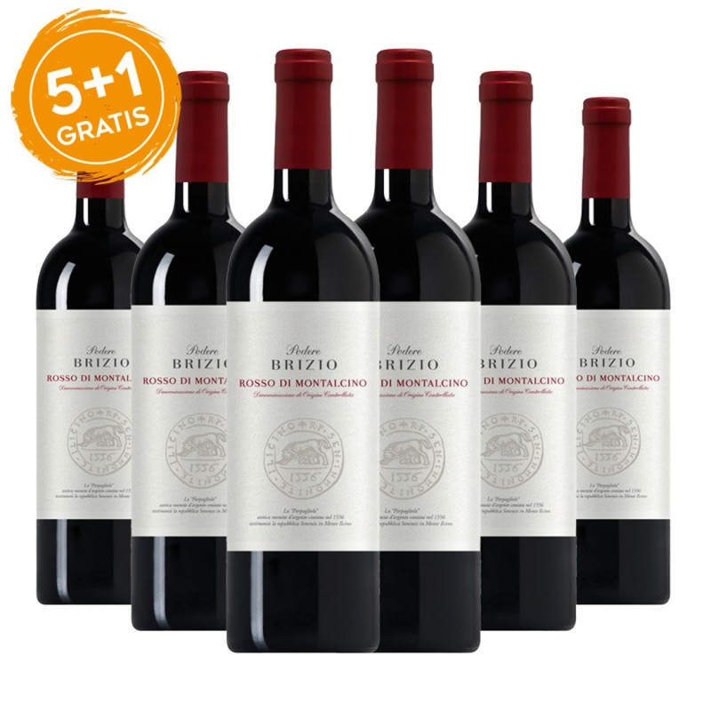 Rosso di Montalcino DOCG 2019 - Podere Brizio [5+1 gratis]