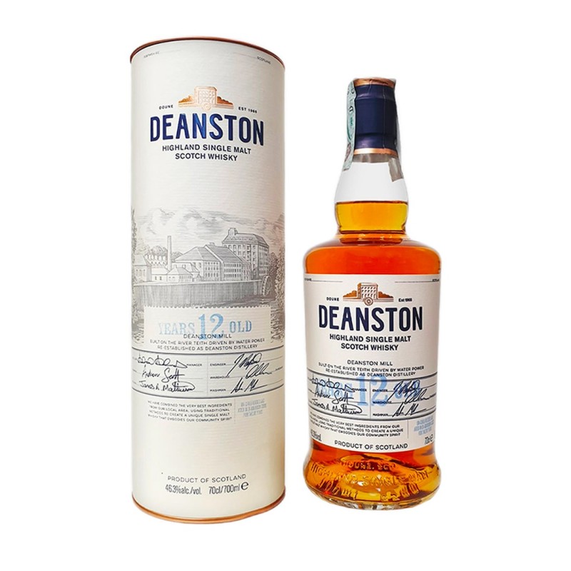 Whisky Deanston 12 years Highland Single Malt Scotch [0.70 Lt, Astucciato]