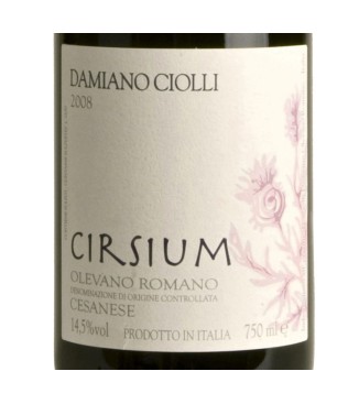 Cesanese Superiore Olevano Romano DOC Cirsium 2019 - Damiano Ciolli