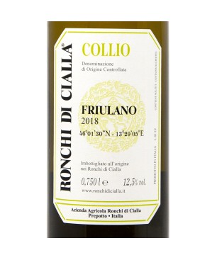 Friulano Colli Orientali del Friuli DOC 2021 - Ronchi di Cialla