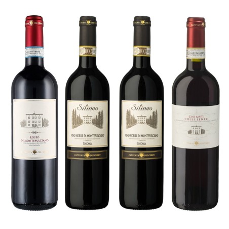 2 bot. Nobile Silineo + 1 bot. Chianti DOCG + 1 bot. Rosso di Montepulciano - Fattoria del Cerro