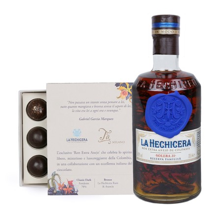 Rum La Hechicera Reserva Familiar + Praline T'a Milano - La Hechicera [0.70 lt, Astucciato]