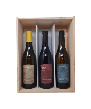 Cusumano Sicilia Trio Grillo, Nero d'Avola e Angimbè [3x bot. Cassetta di Legno]