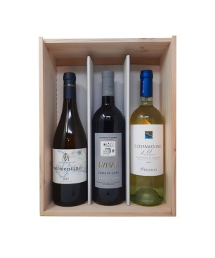 Vermentino Trio Costamolino, Lunae e Principe Corsini [3x bot. Cassetta di Legno]