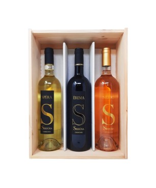 Siddùra Sardegna Trio Cannonau, Vermentino e Rosato [3x bot. Cassetta di Legno]