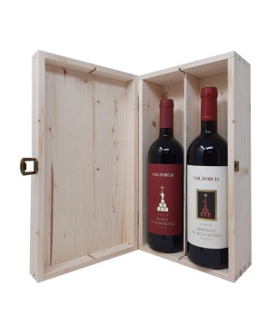 Brunello + Rosso di Montalcino Col d'Orcia [2x bot. Cassetta di Legno]