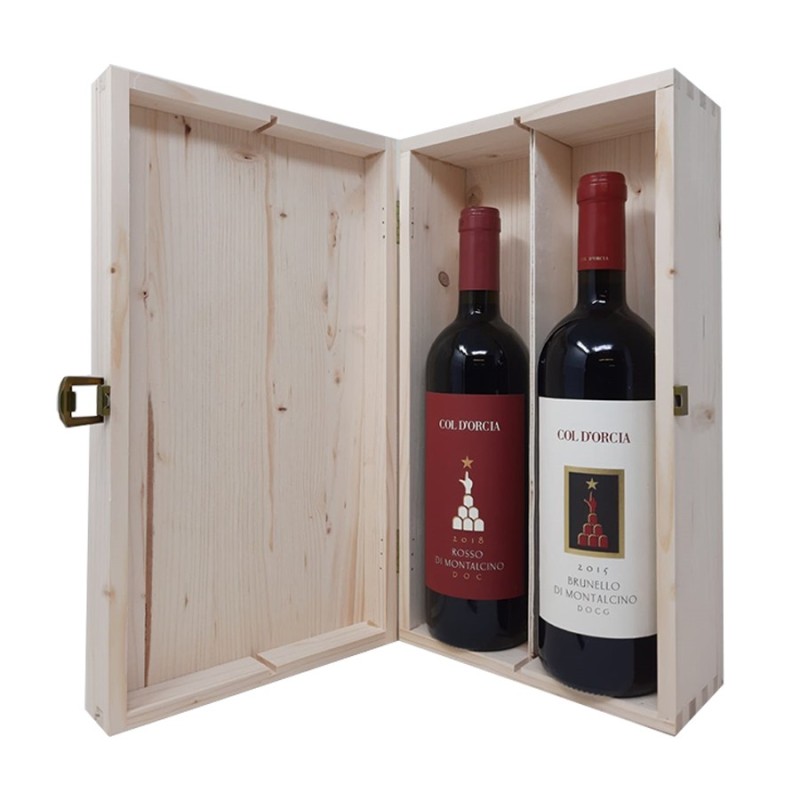 Brunello + Rosso di Montalcino Col d'Orcia [2x bot. Cassetta di Legno]