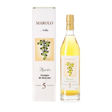 Grappa Marolo Moscato Apres 5 Anni [0.70 lt, Astucciata]