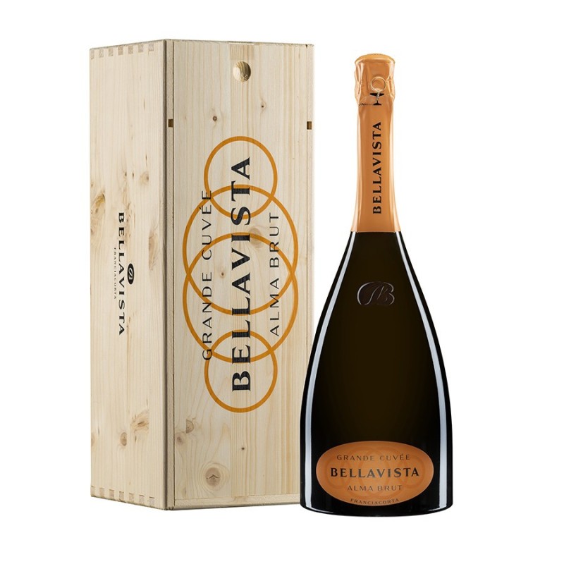 Franciacorta DOCG Alma Gran Cuvée Brut - Bellavista [Jeroboam, 3 Lt in Cassetta di Legno]