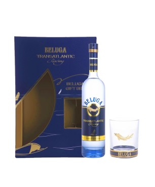 Vodka Beluga Transatlantic Racing [0.70, Confezione Regalo con Bicchiere]