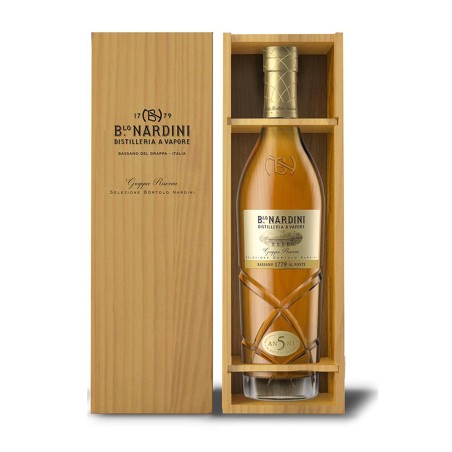 Grappa Riserva 5 anni Selezione Bortolo Nardini [0.70 lt, Astuccio in Legno] - Nardini