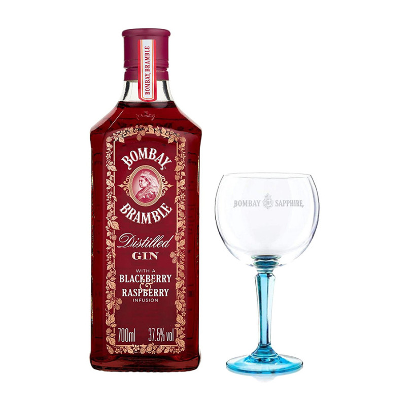 Gin Bombay Bramble - Bombay Sapphire [0.70 lt] + Baloon in OMAGGIO