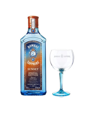 Gin Bombay Sapphire Sunset - Bombay Sapphire [0.70 lt] + Baloon in OMAGGIO