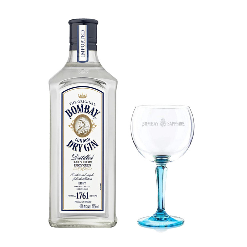 Gin Bombay Dry The Original - Bombay Sapphire [1 lt] + Baloon in OMAGGIO