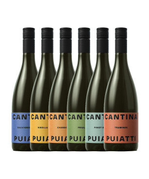 Chardonnay + Friulano + Traminer + Sauvignon + Ribolla - Puiatti [6 bot.]