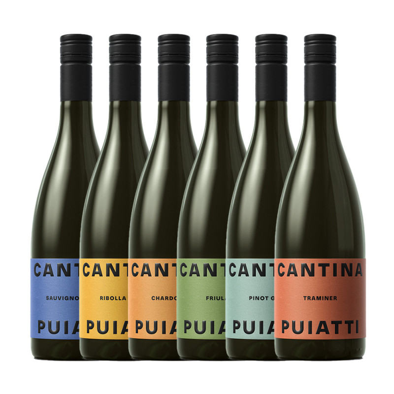 Chardonnay + Friulano + Traminer + Sauvignon + Ribolla - Puiatti [6 bot.]