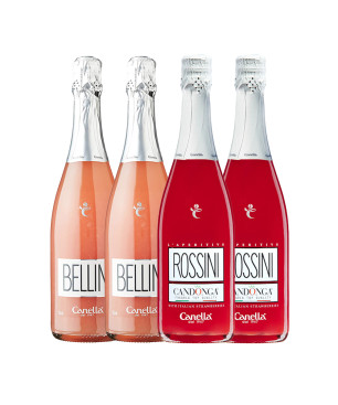 Cocktail Bellini e Rossini - Canella [4 bot.]