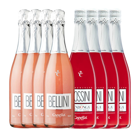 Cocktail Bellini e Rossini - Canella [8 bot.]