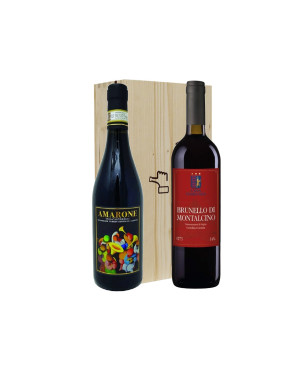 I Rossi più venduti Amarone e Brunello - FNA e Casa Fiorenza [2 bot in Cassetta di Legno]