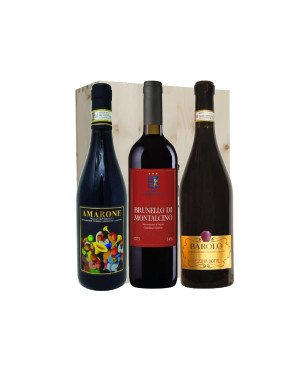 Amarone, Barolo e Brunello - Cascina Botal, Casa Fiorenza e FNA [3 bot. in Cassetta di Legno]