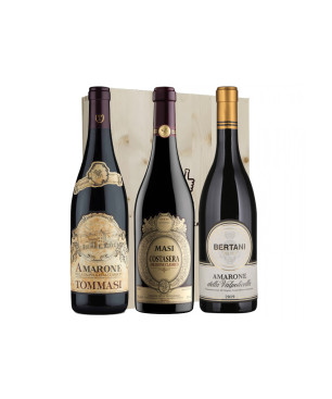 Amarone Trio Storico - Masi, Tommasi e Bertani [3 bot. in Cassetta di Legno]