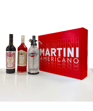 Americano Martini 160° Cocktail Kit con Sifone - Martini [Confezione Regalo]