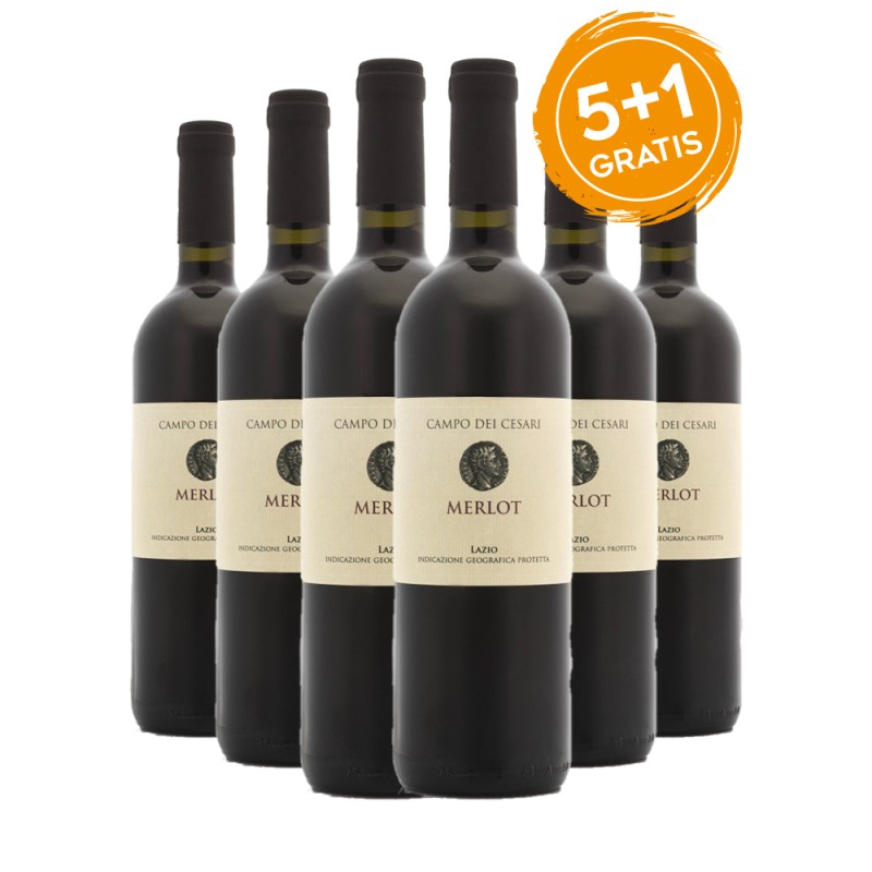 Merlot Lazio IGT - Campo dei Cesari [5+1 gratis]