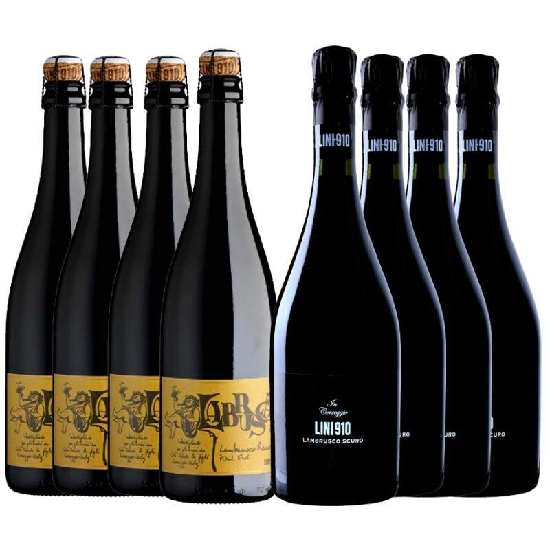 Lambrusco Mix Scuro e Rosso - Lini 910 [8 bot.]