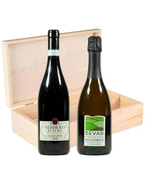 Nebbiolo e Prosecco - Cascina Botal e Bevar [2 bot in Cassetta di Legno]