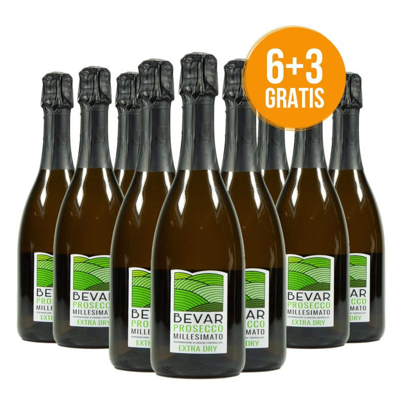 Prosecco DOC Extra Dry Millesimato - Bevar [6+3 Gratis]