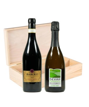 Barolo e Prosecco - Cascina Botal e Bevar [2 bot in Cassetta di Legno]