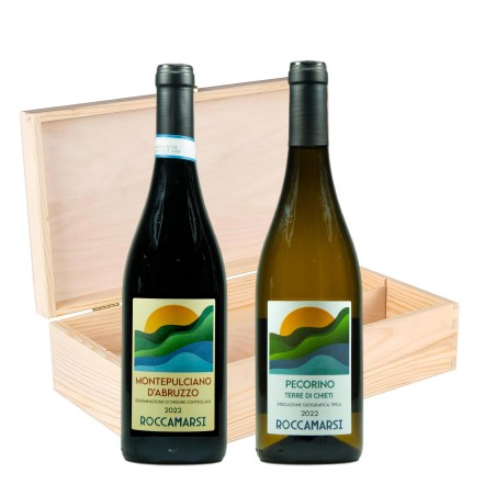 Montepulciano e Pecorino - Roccamarsi [2 bot in Cassetta di Legno]