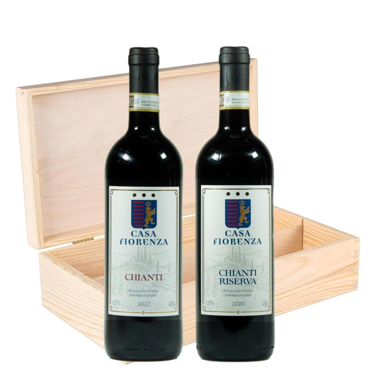 Casa Fiorenza Duo Chianti Riserva e Chianti [2x bot. Cassetta di Legno]