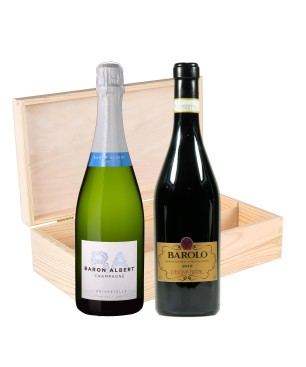 Champagne e Barolo - Baron Albert e Cascina Botal [2 bot in Cassetta di Legno]