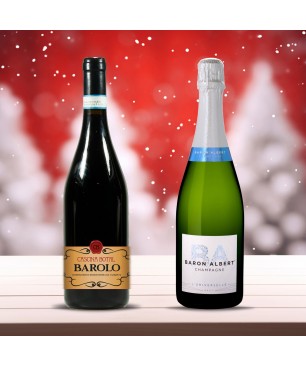 Champagne e Barolo - Baron Albert e Cascina Botal [2 bott. in Cassetta di Legno]