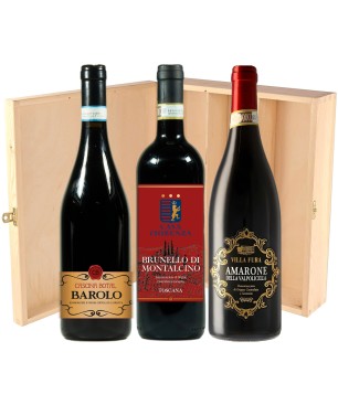 Amarone, Barolo e Brunello - Cascina Botal, Casa Fiorenza e Villa Fura [3 bott. in Cassetta di Legno]