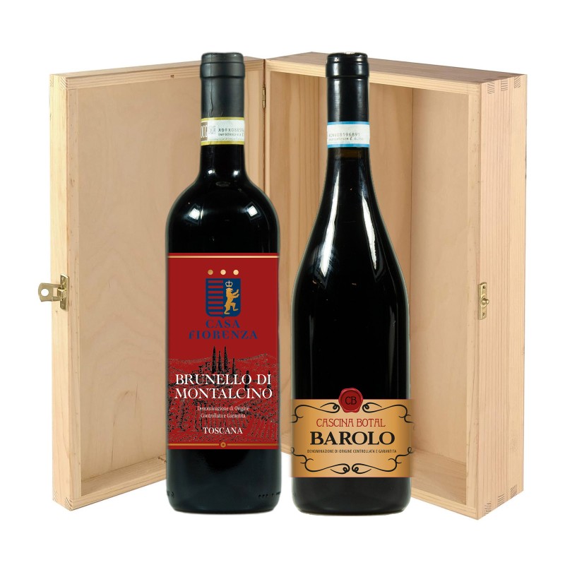 Barolo e Brunello – Cascina Botal e Casa Fiorenza [2 x bott. in Cassetta di legno]