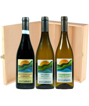 Trebbiano, Pecorino e Montepulciano - Roccamarsi [3 bott. in Cassetta di Legno]