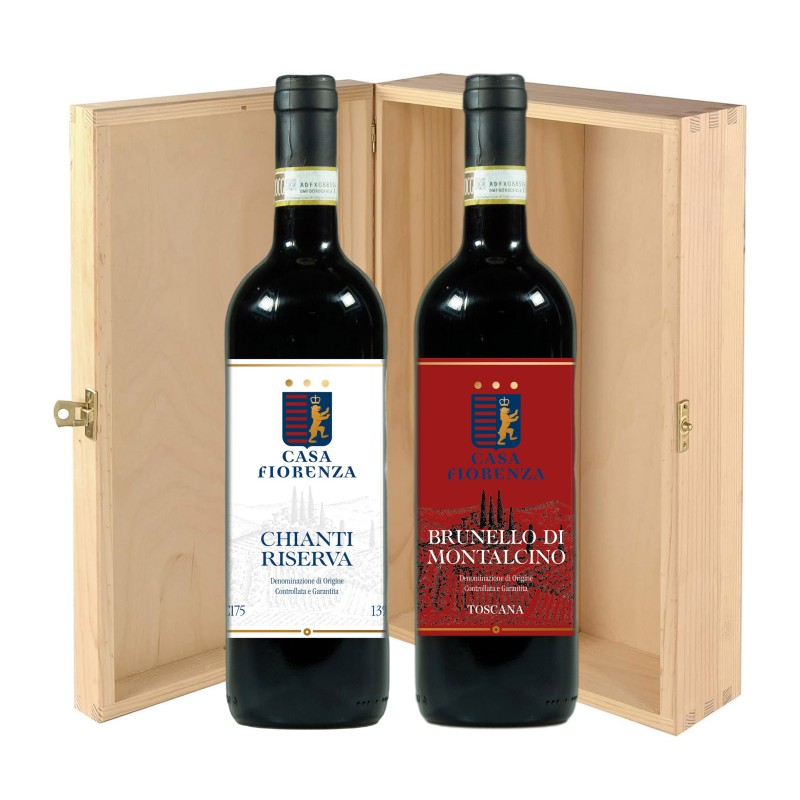 Chianti Riserva e Brunello - Casa Fiorenza [2x bott. in Cassetta di Legno]