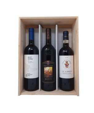 Rossi Toscana Trio Brunello, Bolgheri e Chianti Classico [3x bot. Cassetta di Legno]