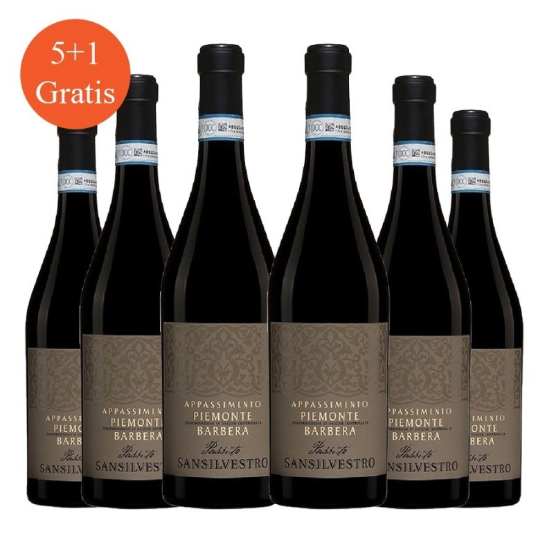 Barbera Appassimento Piemonte DOC - Sansilvestro [5+1 gratis]