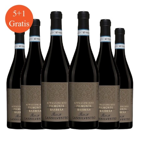 Barbera Appassimento Piemonte DOC - Sansilvestro [5+1 gratis]