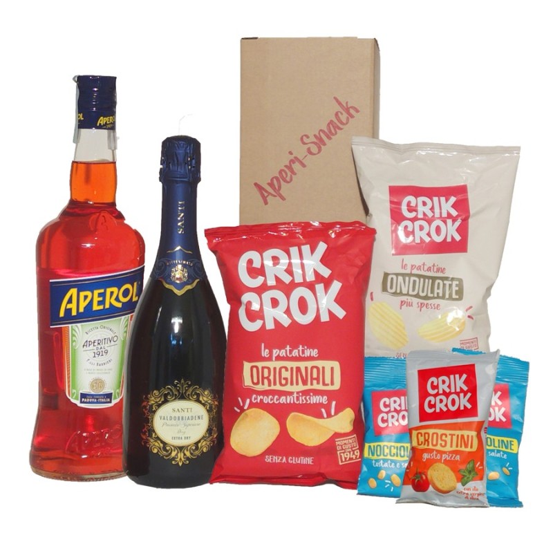 Aperitivo Box [Prosecco + Aperol + Snack Crik-Crok]